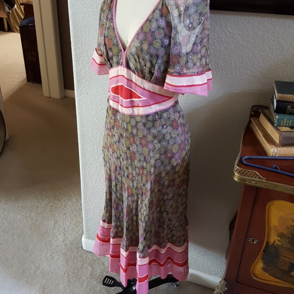 Vintage Catherine Malandrino garden party dress